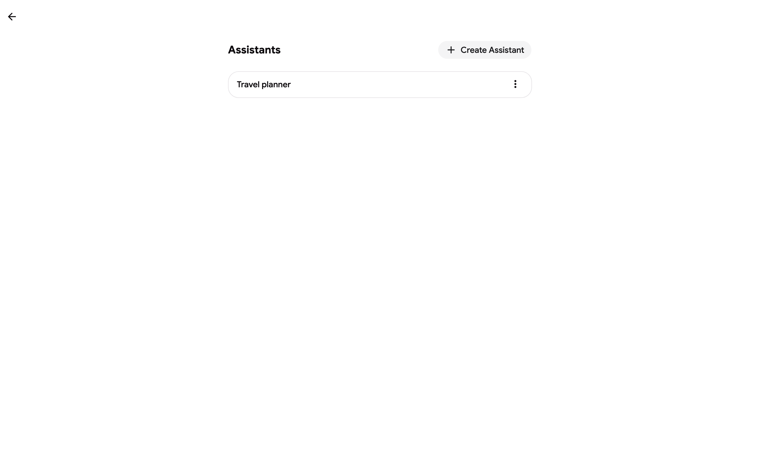 The assistants list